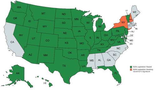 37 States Now Have RON Legislation